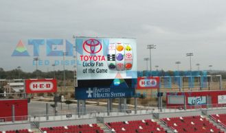 P16mm - 240sqm - Texas - USA - Stadium screen